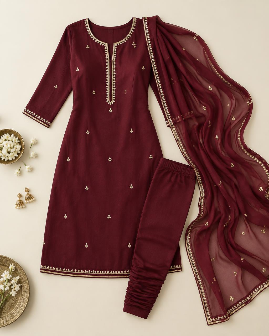 Anika Festive Churidar Set — women's Churidar from MIMETA BOUTIQUE